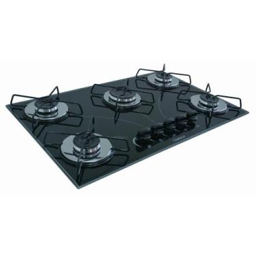 Imagem de Cooktop 5 Bocas Ultra Chama - Preto - Chamalar, Bivolt