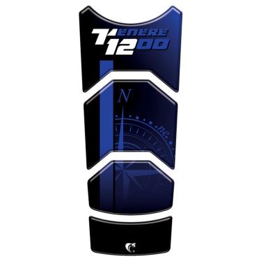 Imagem de Protetor de Tanque Vinil Autoadesivo Azul Escuro Yamaha Super Ténéré 1200 2011 a 2020 Teu Adesivo