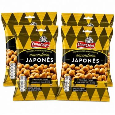 Imagem de Kit 4pcts Amendoim Japonês Assado Ao Forno 145g Elma Chips, 4 unidades