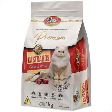 Imagem de Ração colosso gatos castrados carne e arroz 1kg