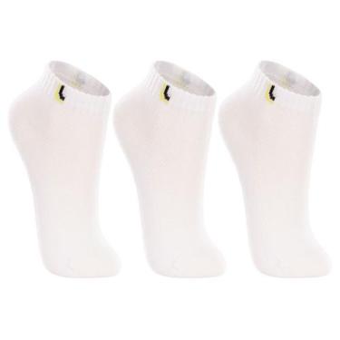Imagem de Meia Lupo Km Sport Kit3 02725 Infantil, Branco, 24