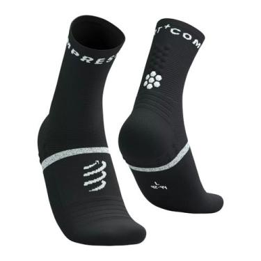 Imagem de Meia de Compressão Para Corrida Pro Marathon Compressport, Preto, 40-4