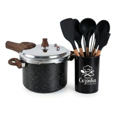 Imagem de Panela De Pressão Brinox 4,2l Pressure Com Kit De Utensílios 7 Peças
