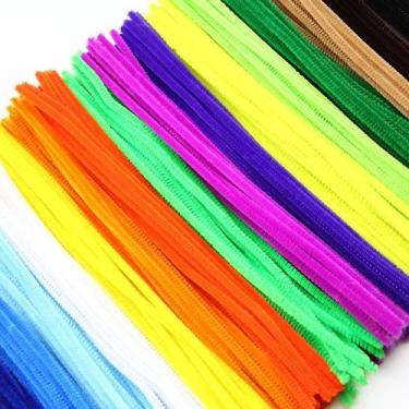 Imagem de 100 Limpador De Cachimbo Haste Chenille Colorido Artes Geral - NoBrand