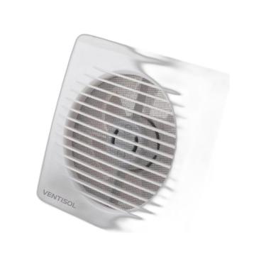 Imagem de Exaustor para Banheiro EXB Premium com de Odores e Vapor Tela Protetora em Aço Inox Branco Ventisol 150MM