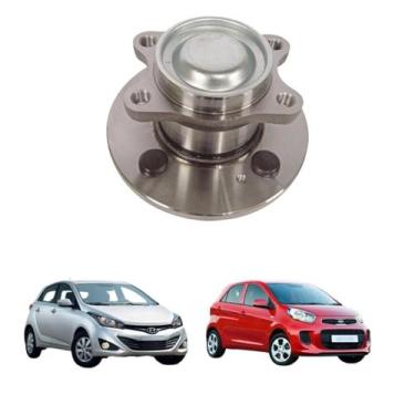 Imagem de Cubo roda traseira c/rolamento 4 furos hb20 1.0/1.6 s/abs 13/ picanto 