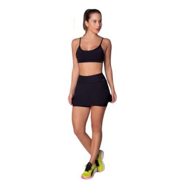 Imagem de Shorts Saia Esportivo Feminino Selene UV50+ Academia Corrida Beach Ten