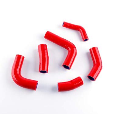 Imagem de LUXERAD Kit de mangueira de arrefecimento de silicone com desempenho de 3 camadas para Ho nda CBR600RR 05-06 (vermelho)