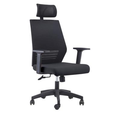 Imagem de Cadeira de Escritório Diretor Giratória Braga Preta