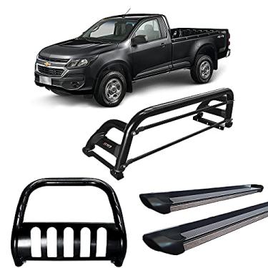 Imagem de Kit Quebra Mato+Santo Ant H2+Estribo Pers S10 12/20 CS Preto