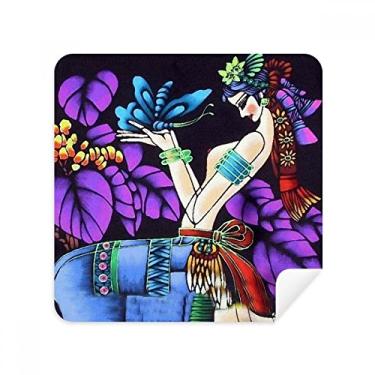 Imagem de Mulheres, borboleta, romance, luar, árvore, óculos, pano limpador de tela, tecido de camurça, pacote com 2