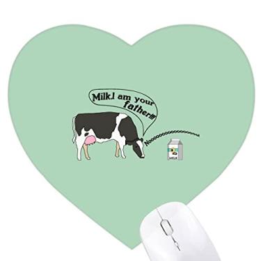 Imagem de Origin Cow Milk Art Deco Mouse pad moderno coração tapete de borracha para escritório