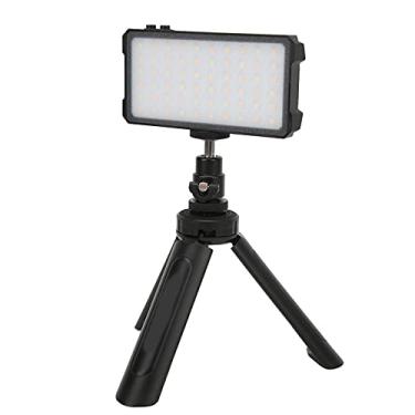 Imagem de Luz de vídeo LED, iluminação fotográfica regulável com tripé ajustável, mini luz de preenchimento portátil, adequada para vlog, transmissão ao vivo, fotografia