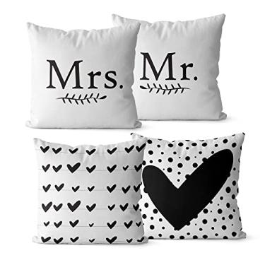 Imagem de Kit 4 Capas De Almofadas Decorativas 42x42 - Moderna 004