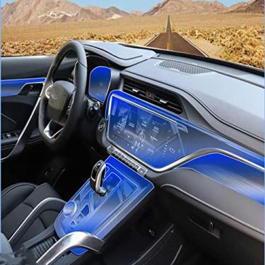Imagem de TOYOREY Placa de navegação GPS interior do carro, filme zero TPU, proteção de engrenagem, adesivo estilo carro, para Geely Atlas Pro Azkarra 2021