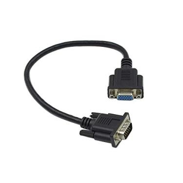 Imagem de Cabo de extensão VGA Hxchen de 30 cm, 15 pinos, cabo VGA macho para VGA fêmea - (1 peça)