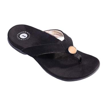 Imagem de REVITALIGN Chinelo feminino, Preto, 40