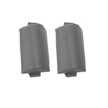 Imagem de Almofada de cabeça FLAMEER 2X para cadeira dobrável de praia/espreguiçadeira para quintal, piqueniques, praia - Cinza