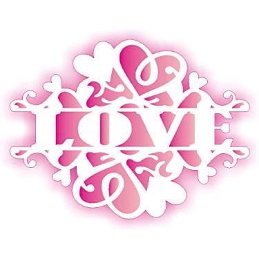 Imagem de Stencil de Acetato para Pintura OPA 15 x 20 cm - 2041 Negativo Love