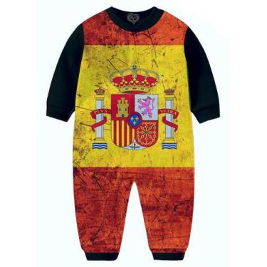 Imagem de Macacão Pijama Bandeira Espanha Infantil Tip Top - Alemark