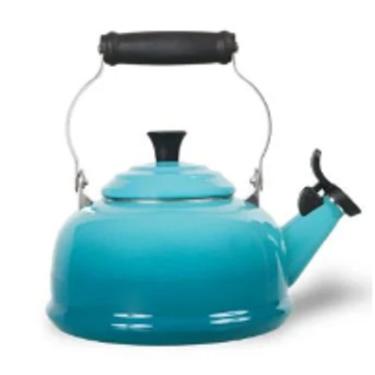 Imagem de Chaleira com apito tradicional 1,6 litros Azul Caribe - Lê Creuset