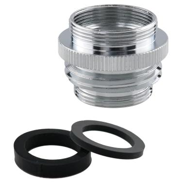 Imagem de Ruiwaer Adaptador de torneira (converte rosca externa (15/16"-27) ou rosca interna (55/64"-27) O aerador para rosca externa de mangueira de 3/4" ou 55/64"-27)