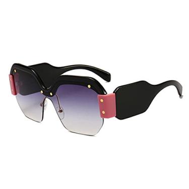 Imagem de Óculos de sol punk de grandes dimensões, armação grande, óculos de sol quadrados, designer, moda, modelagem única, óculos, rd327,2, tamanho único