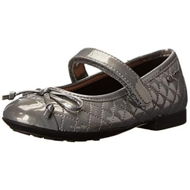 Imagem de Geox Sapatilha Plie16 (bebê/criança pequena/criança grande), Cinza, 10.5 Little Kid