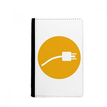 Imagem de Cabo de carregamento laranja com plugue padrão para passaporte Notecase Burse carteira capa para cartão, Multicolorido.