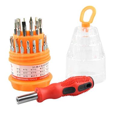 Imagem de chave fenda - 31 em uma chave fenda precisão - Conjunto mini chaves fenda magnéticas para óculos, computador, relógio, ferramenta reparo precisão Pinjing