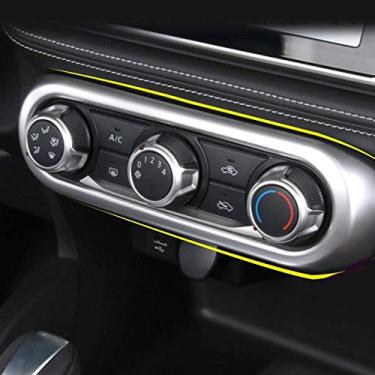 Imagem de JIERS Para Nissan Kicks 2016-2018, moldura de ajuste de ar condicionado interior fosco ABS acessórios para carro