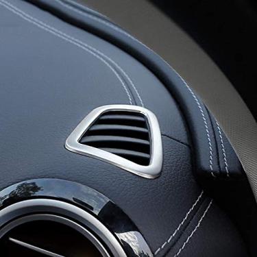 Imagem de JIERS Para Mercedes Benz E Class W213 2016 2017, painel de carro, ar condicionado, ventilação, moldura de decoração, adesivo, acessórios interiores