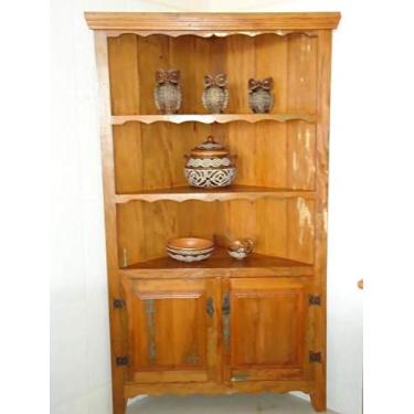 Imagem de Armário de Canto Rústico Eli em Madeira de Demolição - Cód 2225