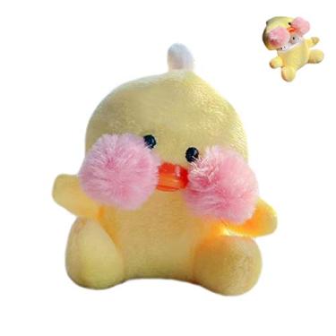 Imagem de SGVAHY Capa peluda para AirPods 1 e 2 engraçada, desenho 3D, desenho 3D, rosa, macia, quente, fofa, com chaveiro, kawaii, capa protetora antiqueda, mulheres e meninas