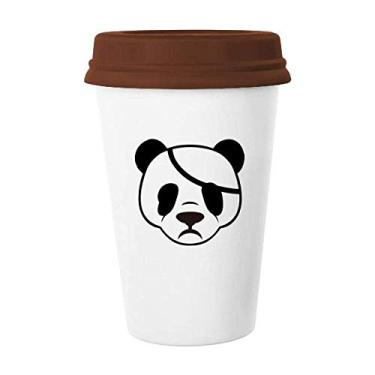 Imagem de Rosto panda implacável caneca venda, caneca de cerâmica de vidro bebendo café