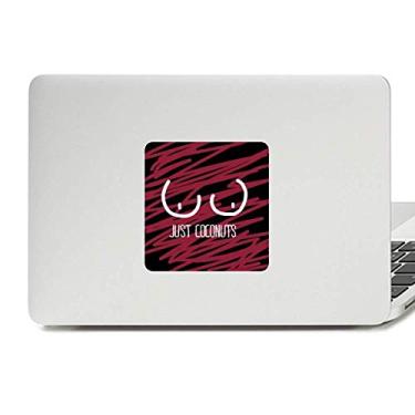 Imagem de Just Coconuts Adesivo divertido desenho vermelho rosa vinil paster laptop decoração PC