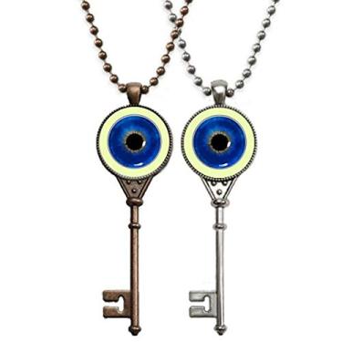 Imagem de OFFbb-USA Colar Secret Deep Pupil Eyes chaveiro pingente joia decoração de casal