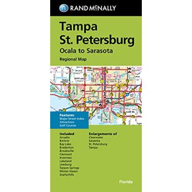 Imagem de Rand McNally Folded Map: Tampa-St. Petersburg-Ocala to Sarasota Regional Map