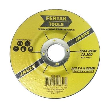 Imagem de Disco De Corte Desbaste Inox 7? X 1-4? X 7-8" - Fertak