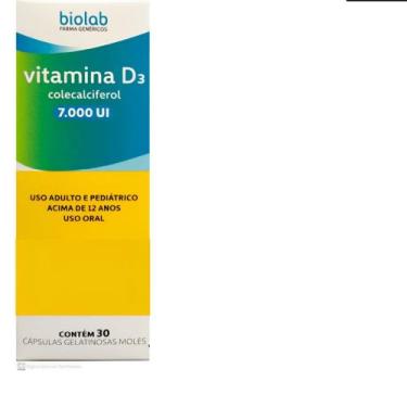Imagem de Suplemento Em Softgels Vitamina D3 7.000Ui Capsulas Gelatinosas - Biol