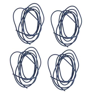 Imagem de Anneome 4 Rolos De Fivela De Metal Cordões Elásticos Para Notebook Fecho Elástico Corda Para Notebook Planejador Diário Recargas De Elásticos Diários Gravatas Pretas Conta Manual