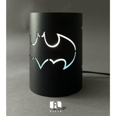 Imagem de Luminária de Aço 10x14 Preto Lixa 127/220 Batman