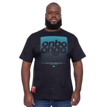 Imagem de Camiseta Masculina Onbongo Plus Size Dot Preta D943A
