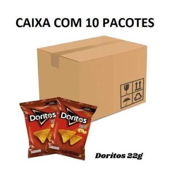 Imagem de Biscoitos Salgadinhos Elma Chips Doritos Caixa C/ 10 De 22G