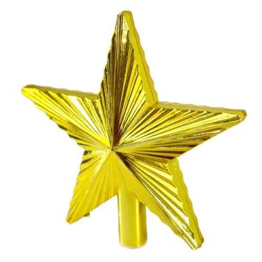Imagem de Ponteira Estrela De Natal 11,5cm - Dourada