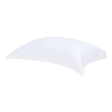 Imagem de Buddemeyer Fronha 50x70cm Cetim 300 Fios Damask Stripes 100% Algodão Penteado Branco