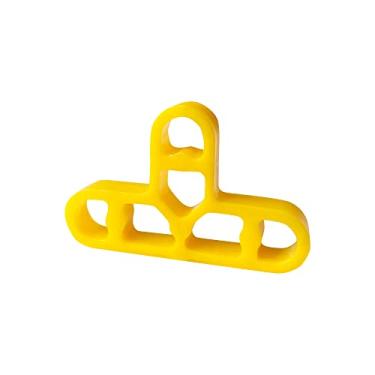 Imagem de JINYO Clipes de nivelamento de azulejos de cor amarela de 100 mm de 10 mm para alvenaria espaçador de pavimentação de argamassa espaçador de tijolos espaçador fino de cerâmica espaçador de cozinha