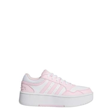 Imagem de adidas Tênis infantil unissex Hoops 3.0 Bold (criança grande), Branco/cor do fornecedor/cor do fornecedor, 16