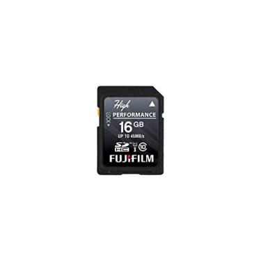 Imagem de Fujifilm Alto desempenho - Cartão de memória Flash - 16 GB - SDHC UHS-I, Preto (600013602)