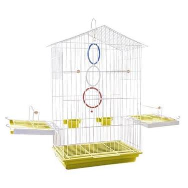 Imagem de Gaiola Para Calopsita Mansa Contrera Luxo Epoxi Amarelo